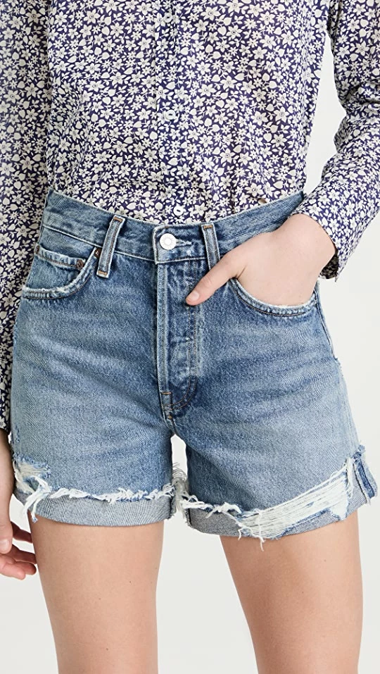 Best deal ❤️ AGOLDE Parker Long Vintage Shorts With Cuff Heat Wave ???? 3 Best deal ❤️ AGOLDE Parker Long Vintage Shorts With Cuff Heat Wave ????