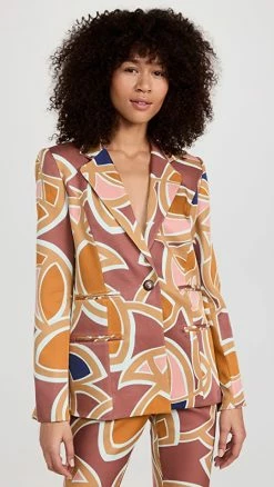 Best deal ???? Alexis Solari Jacket Abstract Maroon ????