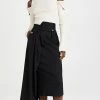 Top 10 ???? A.W.A.K.E. MODE High Waisted Asymmetric Midi Pant ???? Skirt Black ????