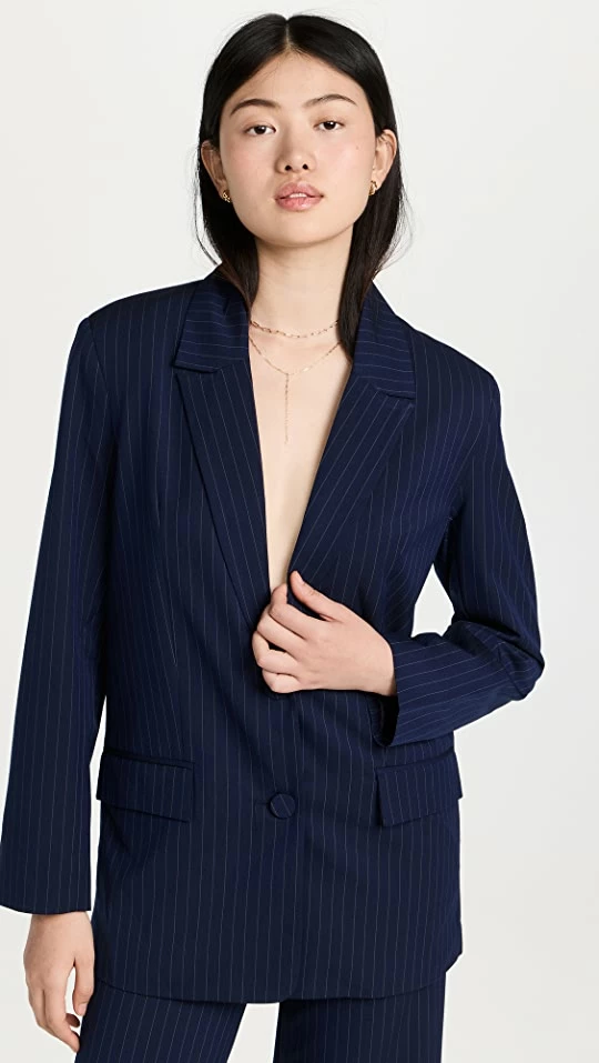 Best deal ???? BARDOT Pinstripe Blazer Navy Stripe ⭐ 3 Best deal ???? BARDOT Pinstripe Blazer Navy Stripe ⭐