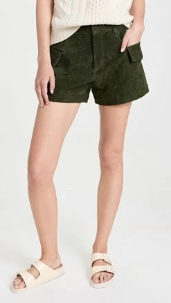 Discount ???? BLANKNYC Crocodile Tears Suede Flap Pocket Shorts ????