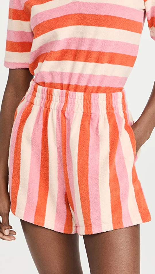 Outlet ???? Birds Of Paradis Dora Shorts Pink Cabana Stripe ???? 3 Outlet ???? Birds Of Paradis Dora Shorts Pink Cabana Stripe ????