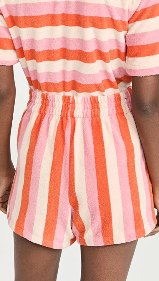 Outlet ???? Birds Of Paradis Dora Shorts Pink Cabana Stripe ???? 4 Outlet ???? Birds Of Paradis Dora Shorts Pink Cabana Stripe ???? - Image 2