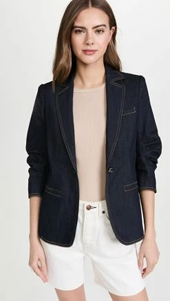 Outlet ???? Cinq à Sept Denim Khloe Blazer Indigo ????
