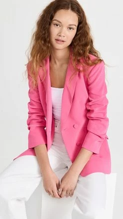 Buy ???? Cinq à Sept Kris Blazer Pink Azalea ????