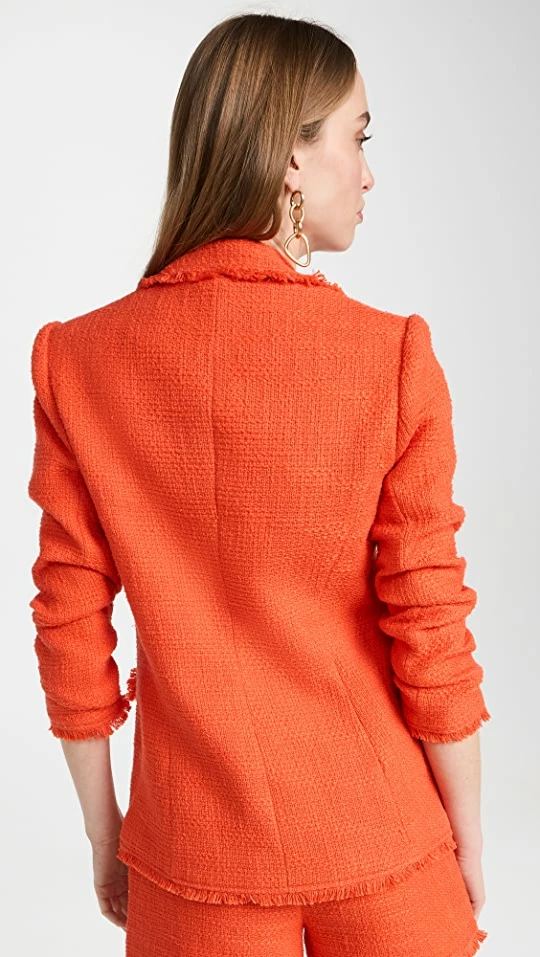 Best Sale ???? Cinq à Sept Boucle Khloe Blazer Cherry Tomato ???? 4 Best Sale ???? Cinq à Sept Boucle Khloe Blazer Cherry Tomato ???? - Image 2