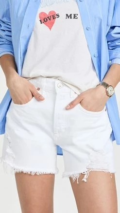 Best Pirce ???? Citizens Of Humanity Annabelle Long Shorts Whitesides ✨