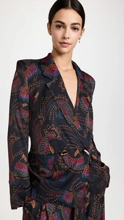 New ✔️ FARM Rio Sequin Toucans Blazer Sequin Toucans Black ????
