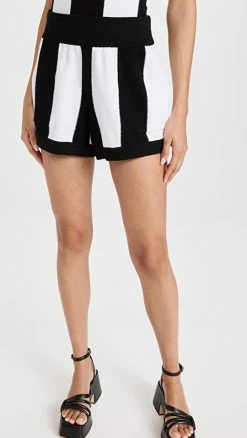 Best Sale ???? Victor Glemaud Patch Pocket Shorts Black / White ????