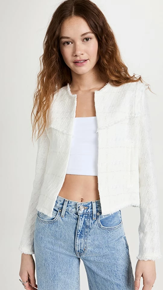 Discount ???? IRO Lubna Jacket White ⭐ 3 Discount ???? IRO Lubna Jacket White ⭐