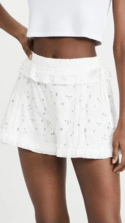 Deals ???? IRO Mikos Eyelet Shorts White ⭐