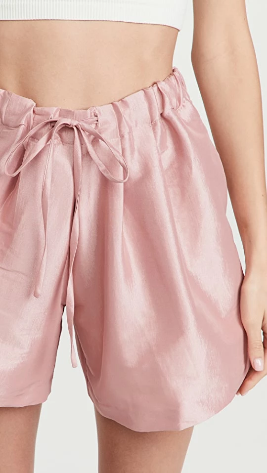 Budget ???? Kika Vargas Ela Shorts Pink Taffeta ???? 4 Budget ???? Kika Vargas Ela Shorts Pink Taffeta ???? - Image 2