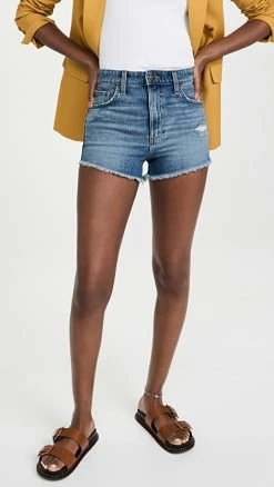 Wholesale ???? Lee Vintage Modern High Rise Cut Off Shorts Thrashed Indigo ????