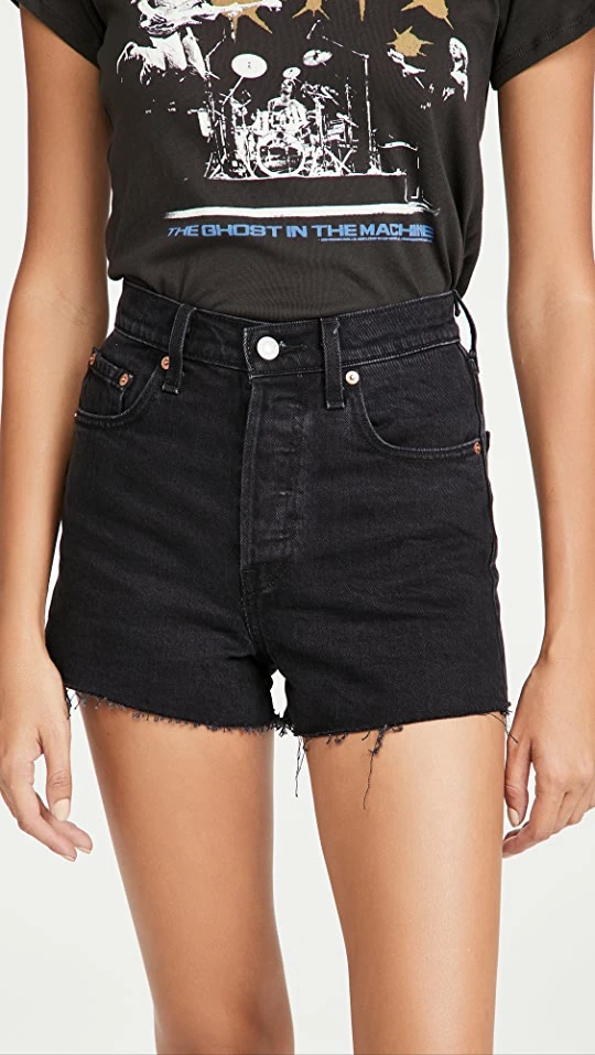 Best Sale ???? Levi's Ribcage Shorts Black Bayou ✔️ 3 Best Sale ???? Levi's Ribcage Shorts Black Bayou ✔️