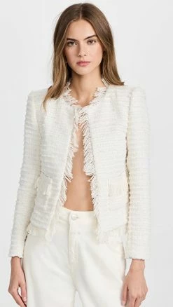 Discount ???? L'AGENCE Angelina Blazer Ivory ????