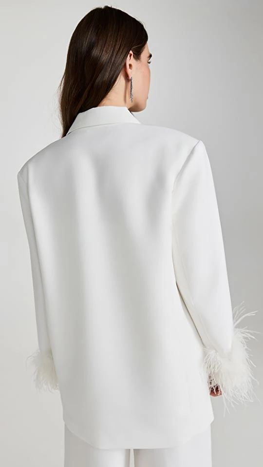 Coupon ✨ Line & Dot Christy Feather Blazer Off White ???? 3 Coupon ✨ Line & Dot Christy Feather Blazer Off White ???? - Image 2