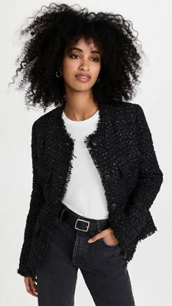Promo ✨ Rag & Bone Ezra Tweed Blazer Black Multi ????