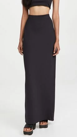 Best Pirce ???? Rosetta Getty Tapered Maxi ???? Skirt Black ????