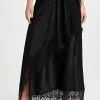Cheap ???? Rosetta Getty Lace Wrap ???? Skirt Black ????