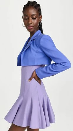 Best Pirce ???? Sergio Hudson Cropped Bolero Jacket Lilac ????