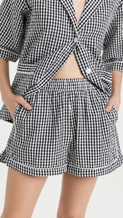 Top 10 ???? Stella Nova Krista Shorts White/Black ????