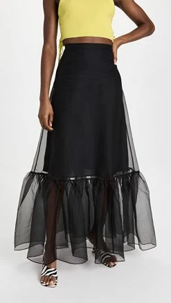 Top 10 ???? STAUD Ambrosia ???? Skirt Black ????