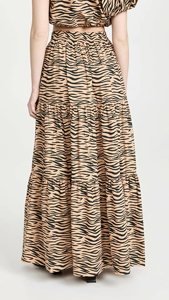 Budget ???? SWF Drawstring A Line Maxi ???? Skirt Tiger ???? 4 Budget ???? SWF Drawstring A Line Maxi ???? Skirt Tiger ???? - Image 2