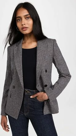 Deals ✨ Theory Double Breasted Angled Jacket Multi ????