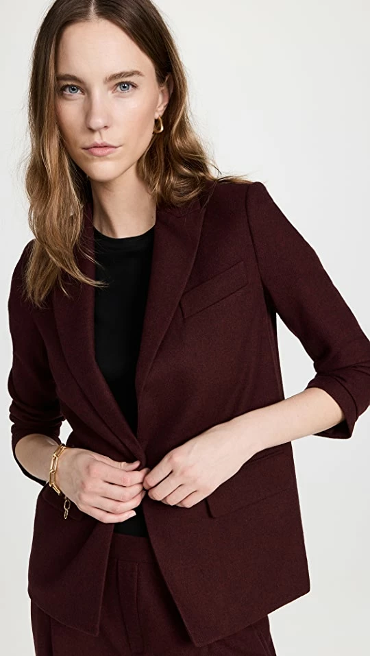 Best Sale ???? Vince Boyfriend Blazer Deep Wine ???? 3 Best Sale ???? Vince Boyfriend Blazer Deep Wine ????