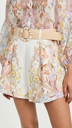 Budget ???? Zimmermann Jeannie Tuck Shorts Floral Swirl ❤️